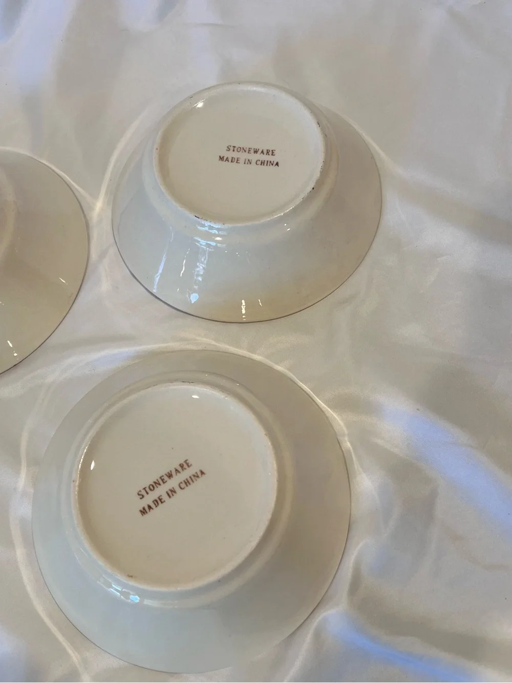 Stoneware Teddy Bear Bowls Set of 4